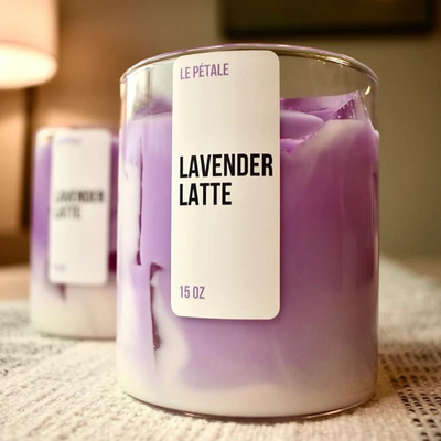 Lavender Latte Iced Candle