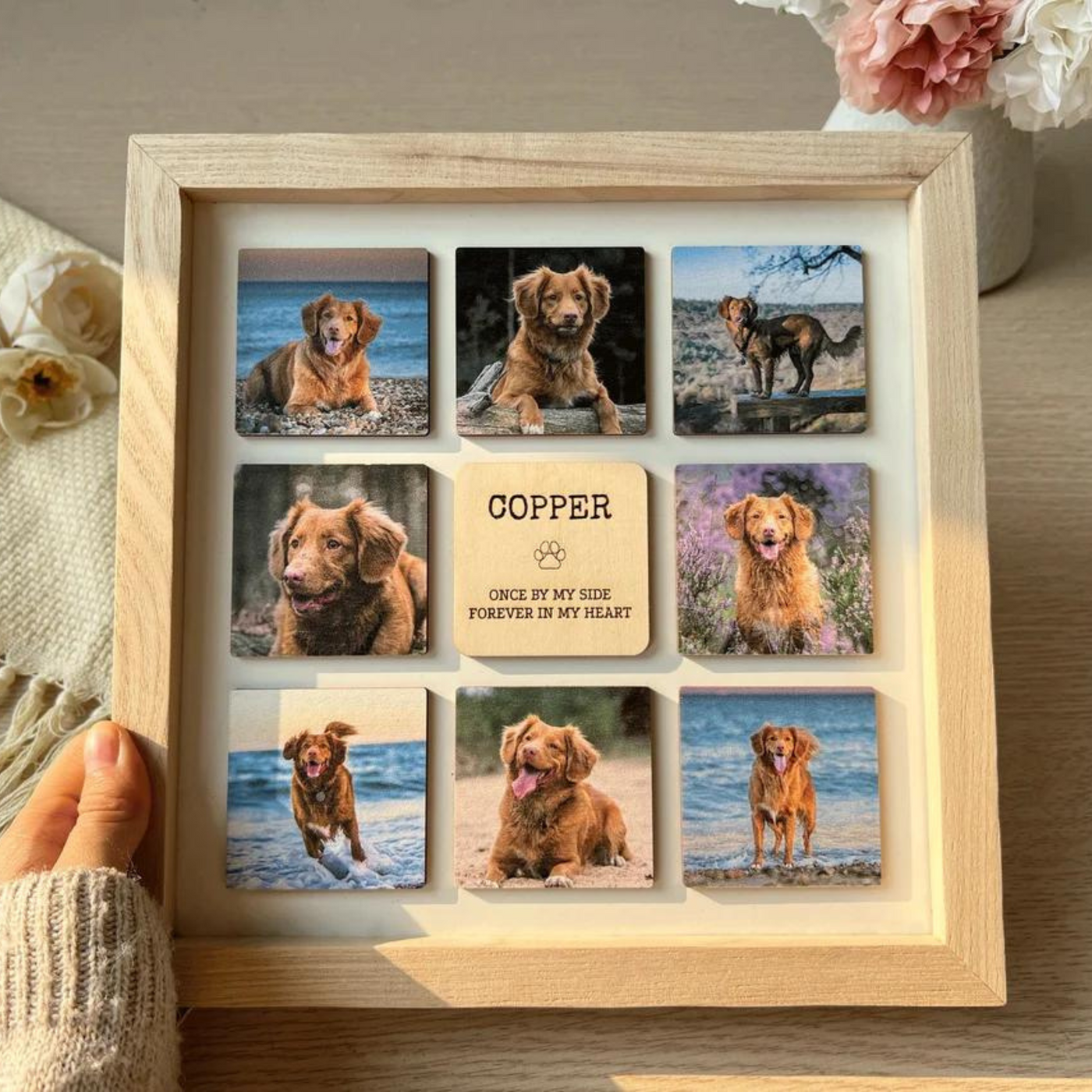 Personalized Pet Memorial  Wooden Frame
